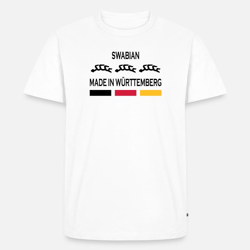 Made in Württemberg - Männer Premium Bio T-Shirt - Weiß