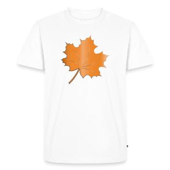 automne - T-shirt Premium bio Homme - blanc - Devant - Nico (187cm)