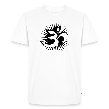 Om - T-shirt Premium bio Homme - blanc - Devant - Nico (187cm)