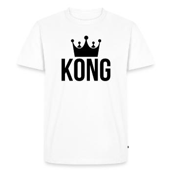 king kong - Men's Premium Organic T-Shirt - white - Front - Nico (187cm)