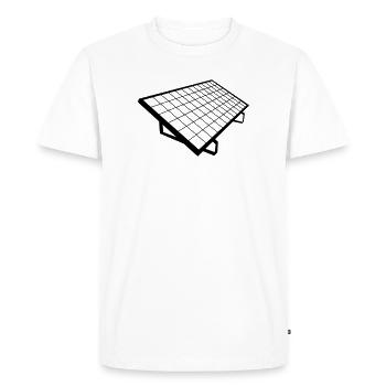 panneau solaire Système solaire - T-shirt Premium bio Homme - blanc - Devant - Nico (187cm)