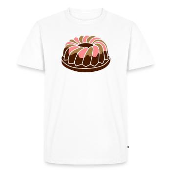 Un gâteau avec un glaçage anneau - T-shirt Premium bio Homme - blanc - Devant - Nico (187cm)