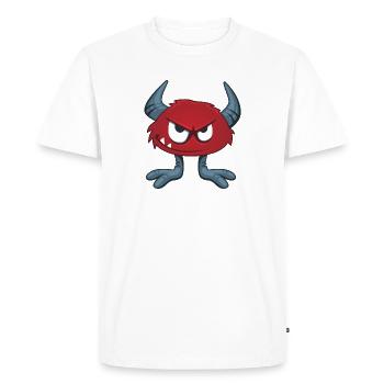 Monstre - T-shirt Premium bio Homme - blanc - Devant - Nico (187cm)