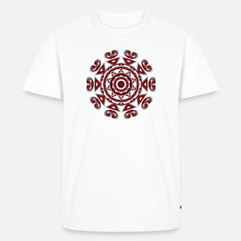 Abstract - Männer Premium Bio T-Shirt - Weiß