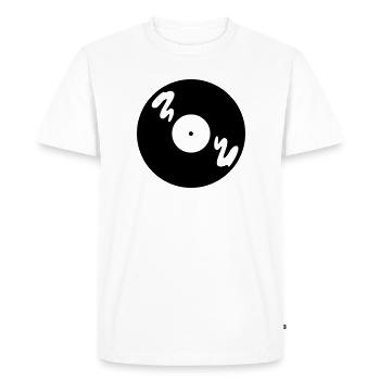 Music Record - Men's Premium Organic T-Shirt - white - Front - Nico (187cm)