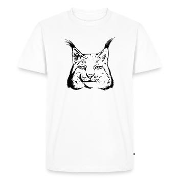 lynx - Men's Premium Organic T-Shirt - white - Front - Nico (187cm)
