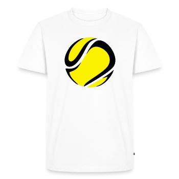 Balle de tennis - T-shirt Premium bio Homme - blanc - Devant - Nico (187cm)