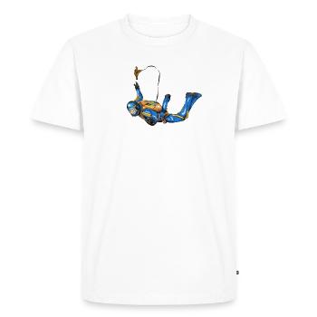 skydiver - T-shirt Premium bio Homme - blanc - Devant - Nico (187cm)