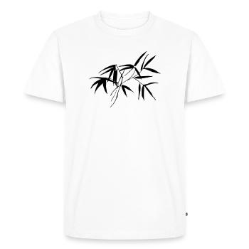 bambou - T-shirt Premium bio Homme - blanc - Devant - Nico (187cm)