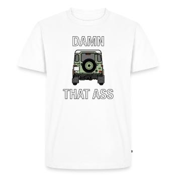 Defender - Damn That Ass - T-shirt Premium bio Homme - blanc - Devant - Nico (187cm)
