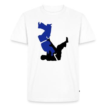 judo - Men's Premium Organic T-Shirt - white - Front - Nico (187cm)