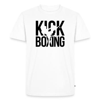 kick boxing - Men's Premium Organic T-Shirt - white - Front - Nico (187cm)