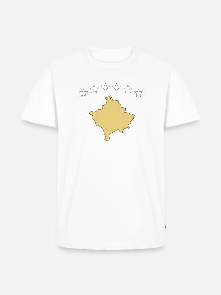 kosovo - Männer Premium Bio T-Shirt - Weiß