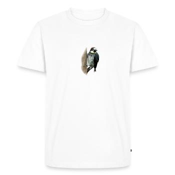 Chemise de pic coloré cadeau oiseau nature nectar animal - T-shirt Premium bio Homme - blanc - Devant - Nico (187cm)