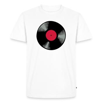 Vinyle - T-shirt Premium bio Homme - blanc - Devant - Nico (187cm)