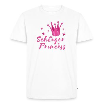 Schlager Princess Krone Schlagerfan musique folklorique - T-shirt Premium bio Homme - blanc - Devant - Nico (187cm)