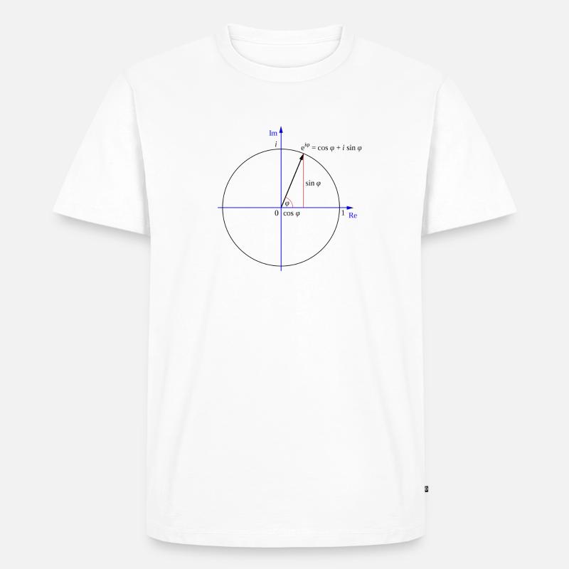 Eulers Formel - Männer Premium Bio T-Shirt - Weiß