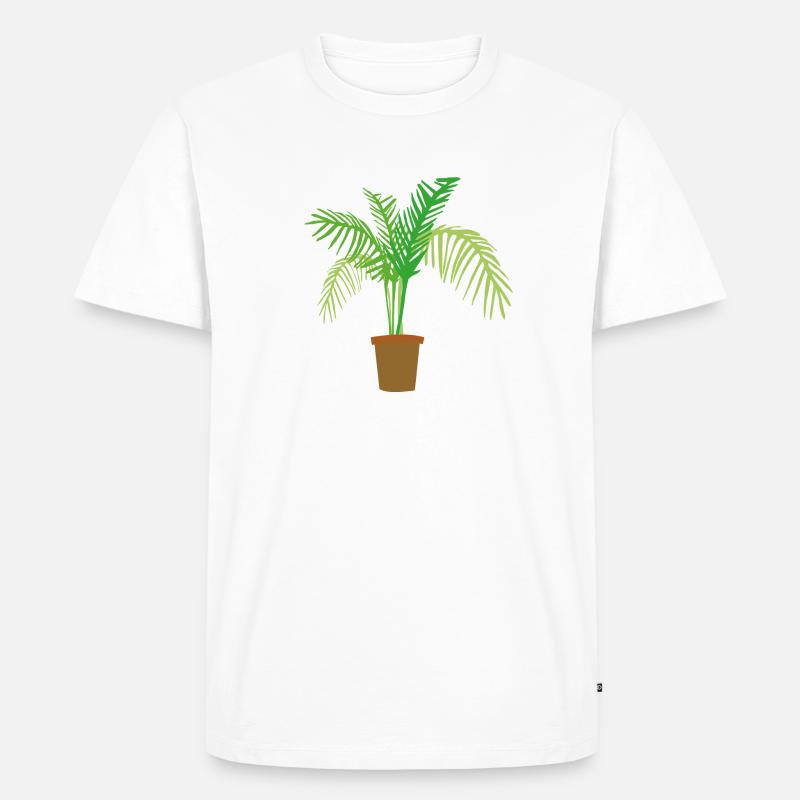 palm tree - Männer Premium Bio T-Shirt - Weiß