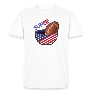 American Football Final Champions Funny Team - Men's Premium Organic T-Shirt - white - Front - Nico (187cm)