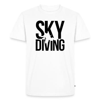 Parachutisme parachutisme - T-shirt Premium bio Homme - blanc - Devant - Nico (187cm)
