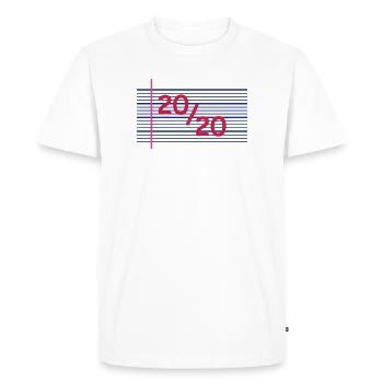 20sur20 - T-shirt Premium bio Homme - blanc - Devant - Nico (187cm)