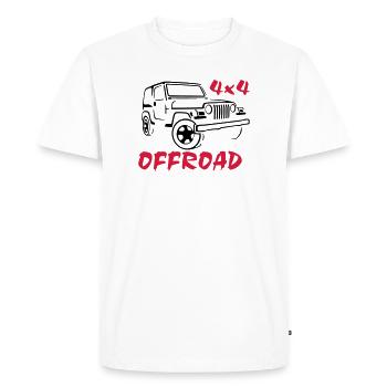 4x4 offroad jeep wrangler - Men's Premium Organic T-Shirt - white - Front - Nico (187cm)