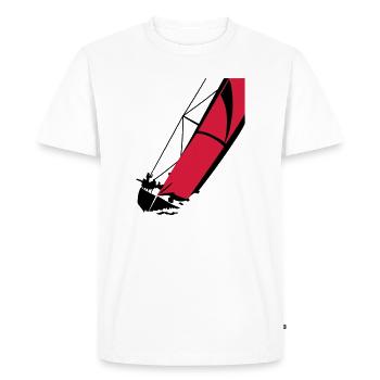Yacht - T-shirt Premium bio Homme - blanc - Devant - Nico (187cm)