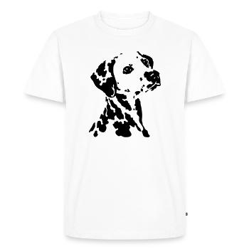 Dalmatiner - Männer Premium Bio T-Shirt - Weiß - Vorne - Nico (187cm)