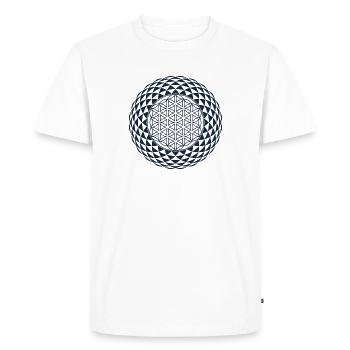 Torus, Sacred Geometry - Men's Premium Organic T-Shirt - white - Front - Nico (187cm)