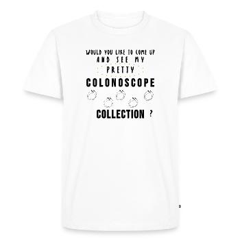 Doctors doctor internist colonoscope collection gift - Men's Premium Organic T-Shirt - white - Front - Nico (187cm)