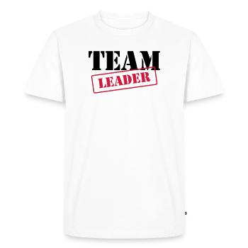 [ Team Leader ] - T-shirt Premium bio Homme - blanc - Devant - Nico (187cm)