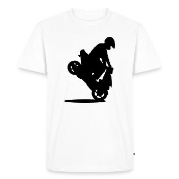 roller stunt - Men's Premium Organic T-Shirt - white - Front - Nico (187cm)