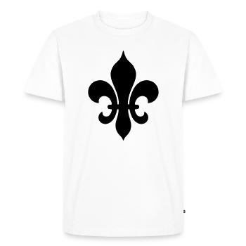 Medieval Fleur de Lis - Men's Premium Organic T-Shirt - white - Front - Nico (187cm)