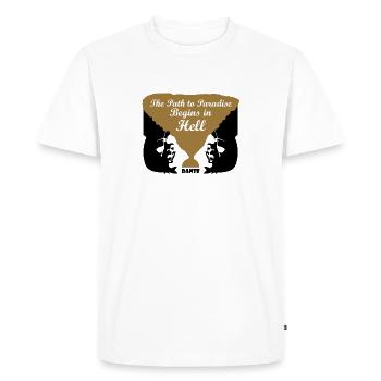 Dante - T-shirt Premium bio Homme - blanc - Devant - Nico (187cm)
