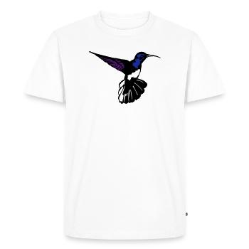 colibri - Men's Premium Organic T-Shirt - white - Front - Nico (187cm)