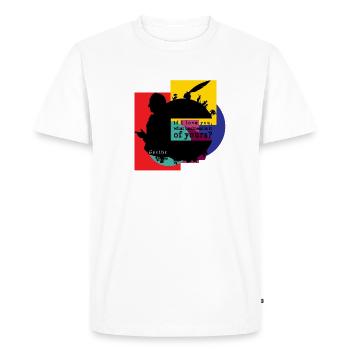 Johann Wolfgang von Goethe - T-shirt Premium bio Homme - blanc - Devant - Nico (187cm)