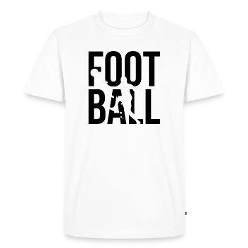 football - Men's Premium Organic T-Shirt - white - Front - Nico (187cm)