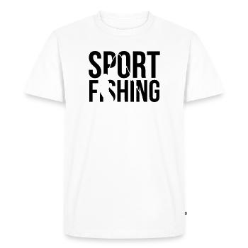 fishing pêche - T-shirt Premium bio Homme - blanc - Devant - Nico (187cm)
