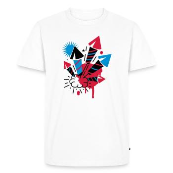 Un feu d'artifice - T-shirt Premium bio Homme - blanc - Devant - Nico (187cm)