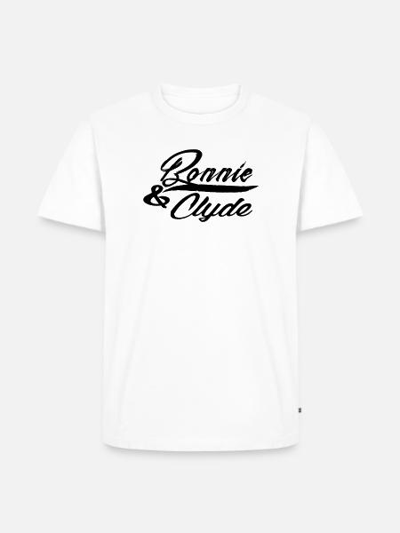 bonnie and clyde - Men's Premium Organic T-Shirt - white