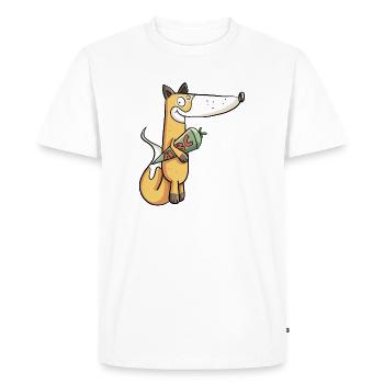 Écolier Fuchs I Einschulung Erstklässler - T-shirt Premium bio Homme - blanc - Devant - Nico (187cm)