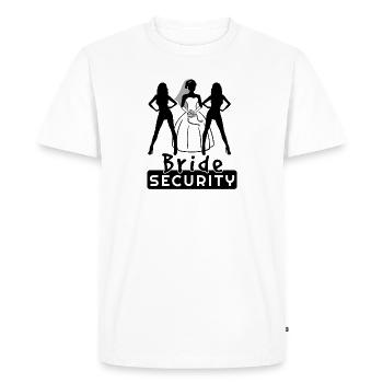Bride Team Security Hen Party - Men's Premium Organic T-Shirt - white - Front - Nico (187cm)