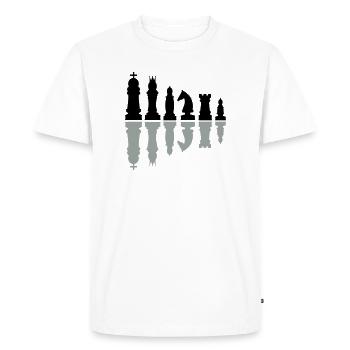 chess - Men's Premium Organic T-Shirt - white - Front - Nico (187cm)