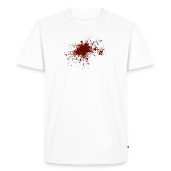 Blood - Men's Premium Organic T-Shirt - white - Front - Nico (187cm)