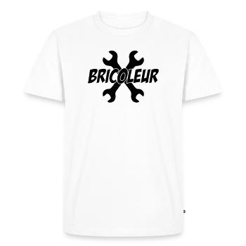 Bricoleur - T-shirt Premium bio Homme - blanc - Devant - Nico (187cm)