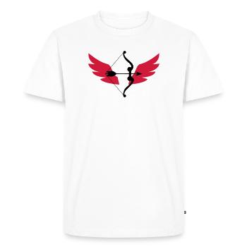Archery / Bogenschießen / Tir à l'arc - T-shirt Premium bio Homme - blanc - Devant - Nico (187cm)