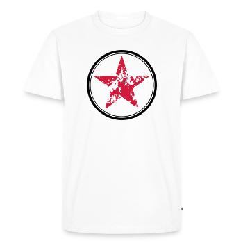 Stern - Männer Premium Bio T-Shirt - Weiß - Vorne - Nico (187cm)