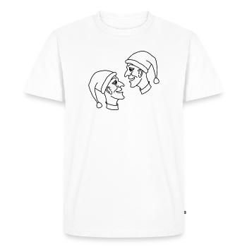 poupée - T-shirt Premium bio Homme - blanc - Devant - Nico (187cm)