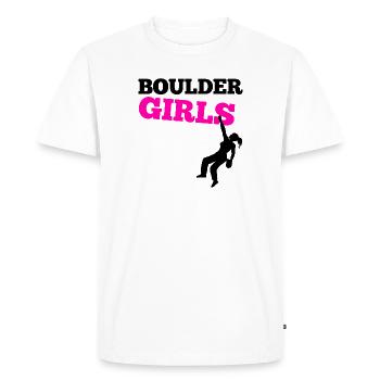 Bouldering Climbing Mountaineering Boulder Mountain sports - Men's Premium Organic T-Shirt - white - Front - Nico (187cm)
