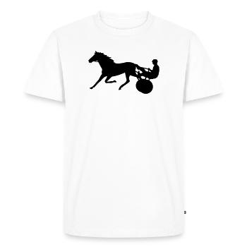 trotter - T-shirt Premium bio Homme - blanc - Devant - Nico (187cm)